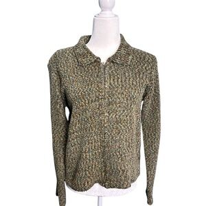 Free People 90s Chenille Zip Cardigan